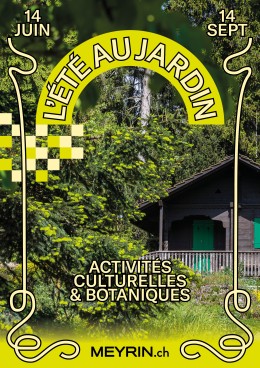 Affiche été jardin écriture